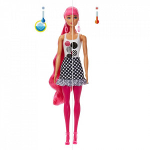 Papusa surpriza Barbie Color Reveal, Tinute monocromatice - Img 4