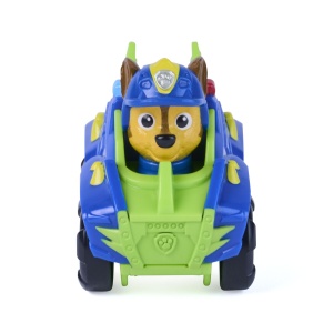PATRULA CATELUSILOR FILMUL CU DINOZAURI PUP SQUAD RACERS VEHICUL CU FIGURINA CHASE 6.5CM - Img 2