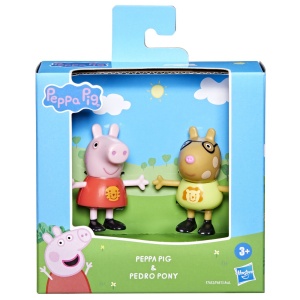 PEPPA PIG PRIETENI BUNI SET 2 FIGURINE PEPPA PIG SI PONEIUL PEDRO - Img 1