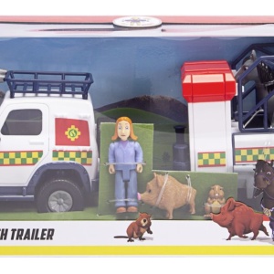 POMPIERUL SAM VEHICUL SALVARE ANIMALE CU FIGURINE SI REMORCA - Img 1