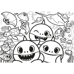 Puzzle Baby Shark, 60 piese, Multicolor - Img 2