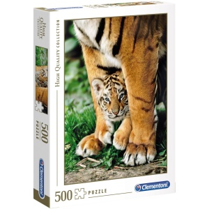 Puzzle Clementoni – Pui de tigru bengalez, 500 piese