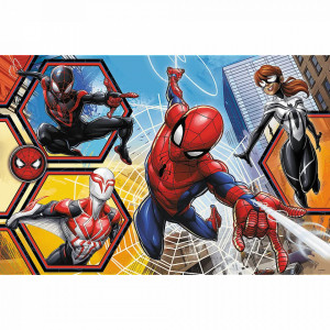 Puzzle cu 2 fete Trefl 24 Maxi, Spiderman in Actiune - Img 4