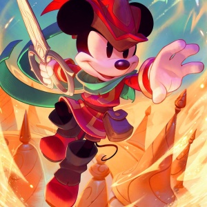 PUZZLE DISNEY LORCANA MICKEY MOUSE CROITOR CURAJOS 300 - Img 2