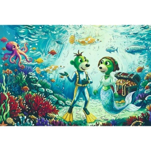 PUZZLE TREFL 100 FAMILIA TREFLIK INSPIRAT DE ARTA MAGIA ADANCURILOR - Img 2
