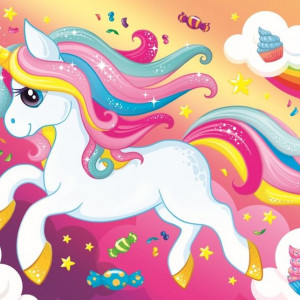 Puzzle Trefl 100piese - Frumosul Unicorn - Img 2