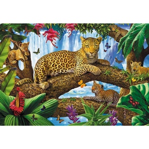 PUZZLE TREFL 1500 JAGUAR INTR-O PAUZA ODIHNITOARE - Img 2