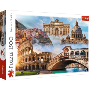 PUZZLE TREFL 1500 LOCURI FAVORITE DIN ITALIA - Img 2
