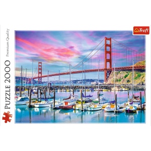 PUZZLE TREFL 2000 GOLDEN GATE SAN FRANCISCO - Img 3