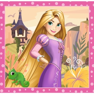 PUZZLE TREFL 3IN1 DISNEY PRINCESS FLORI MINUNATE - Img 3