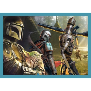 PUZZLE TREFL 4IN1 STAR WARS - MANDALORIANUL - Img 4