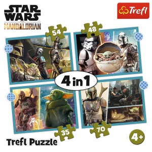PUZZLE TREFL 4IN1 STAR WARS - MANDALORIANUL - Img 6