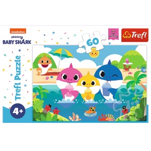 PUZZLE TREFL 60 BABY SHARK - FAMILIA IN VACANTA - Img 3