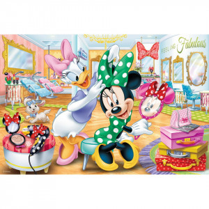 Puzzle Trefl, Disney Minnie la salonul de infrumusetare, 100 piese - Img 2