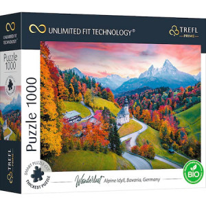 Puzzle Trefl Prime UFT - Peisaj idilic Alpi, 1000 piese