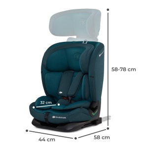 SCAUN AUTO I-SIZE, 76-150 CM, KINDERKRAFT ONETO 3, ISOFIX, HARBOR BLUE - Img 7
