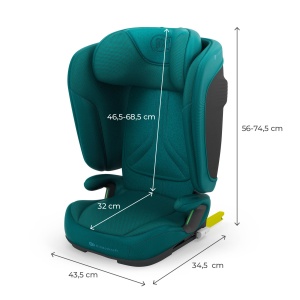 SCAUN AUTO KINDERKRAFT UNITY2 100-150 CM, GREEN - Img 9