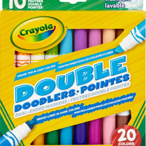 Set 10 carioci Crayola cu doua Capete,lavabile,multicolor - Img 1