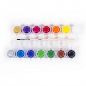 Set 14 acuarele Crayola cu pensula,Multicolor,Lavabile - Img 2