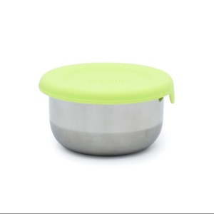 SET 3 RECIPIENTE MINI INOX CU CAPAC SILICON, MELII, BLEU MINT LIME - Img 6