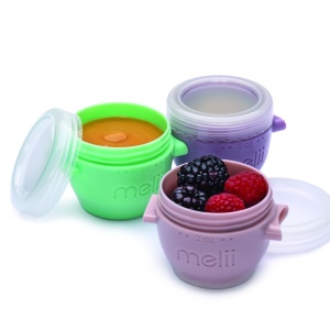 SET 6 RECIPIENTE SILICON SNAP&GO, MELII, 59 ML - Img 2