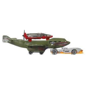 SET AVION SI MASINA HOT WHEELS SUPER RIGS TURBOLENCE TUG - Img 2