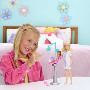 Set de joaca Barbie You can be - Dentist, blonda - Img 4