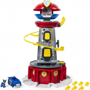 Set de joaca Paw Patrol Mighty Pups - Patrula Catelusilor Turnul de control urias cu telescop 80 cm - Img 2