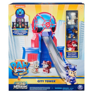 Set de joaca Paw Patrol - The Movie, Turnul de control, cu 3 figurine - Img 3