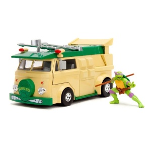 Set Figurine Simba JADA Testoasele Ninja cu Donatello și Vagonul de Petrecere, 20x31x18cm - Img 3