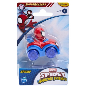SPIDEY SI PRIETENII LUI UIMITORI MARVEL SUPER ROLLERS SET FIGURINA SPIDEY CU VEHICUL 5.5CM
