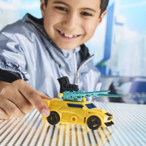TRANSFORMERS CYBERWORLD ROBOT BUMBLEBEE BLINDAT TRANSFORMABIL - Img 6