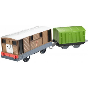 Trenulet Motorizat Toby cu vagon - Thomas&Friends Track Master - Img 4