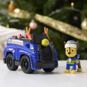 Vehicul si Figurina Paw Patrol, Chase Holiday Cruiser - Img 4