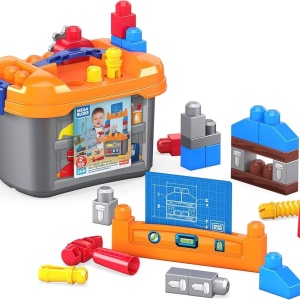 Banc de constructie, Mega Bloks, 36 piese, Plastic, Multicolor  - Img 2