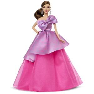 Barbie Birthday Celebration – Păpușă cu Rochie Roz din Satin, Ediție Aniversară - Img 7