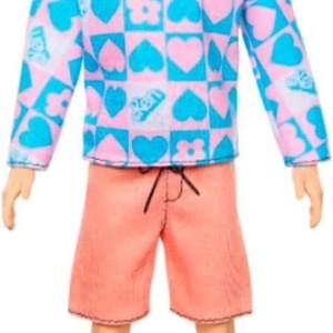 BARBIE PAPUSA BAIAT FASHIONISTAS CU BLUZA CU INIMIOARE - Img 4