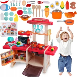 Bucatarie Interactiva cu Lumini Sunete, MalPlay, 45 elemente - Img 12
