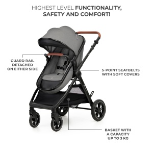 CARUCIOR KINDERKRAFT ESME, 3 IN 1, MOONLIGHT GREY - Img 5