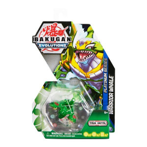 Figurina Metalica Bakugan Evolutions, Warrior Whale, verde