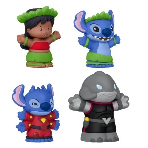 FISHER PRICE LITTLE PEOPLE COLLECTOR DISNEY LILO SI STITCH SET 4 FIGURINE - Img 3