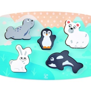 HAPE PUZZLE TACTIL - ANIMALELE POLARE - Img 3