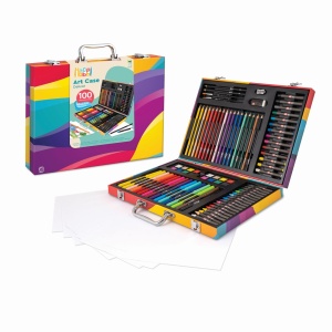 HAPPI HOBBI ART CASE SET DE DESEN DELUXE CU 100 DE ACCESORII CURCUBEU - Img 5