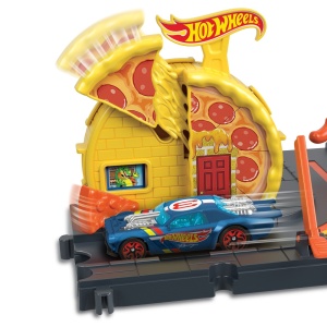 HOT WHEELS CITY EXPLORER SPEEDY PIZZA PICK UP - Img 6
