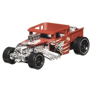 HOT WHEELS MASINUTA METALICA CU SISTEM PULL BACK BONE SHAKER MUSCLE MANIA SCARA 1 LA 43 - Img 4