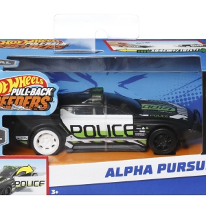 HOT WHEELS MASINUTA METALICA CU SISTEM PULL BACK POLICE ALPHA PURSUIT SCARA 1:43