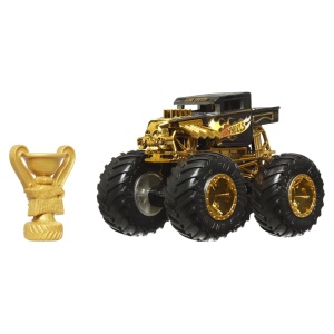 HOT WHEELS MONSTER TRUCK 50 BIGFOOT TROPHY CHAMPIONS MASINUTA BONE SHAKER SCARA 1 LA 64 - Img 2