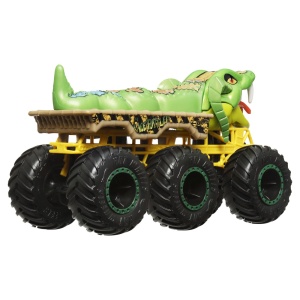 HOT WHEELS MONSTER TRUCK BIG RIGS MASINUTA METALICA CU 6 ROTI CAGE RATTLER SCARA 1 LA 64 - Img 5