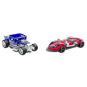 HOT WHEELS SET 2 MASINUTE METALICE PULL BACK BONE SHAKER SI TWIN MILL 1:43 - Img 3