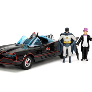 JADA BATMAN SET MASINUTA METALICA BATMOBILE 1:24 SI 4 FIGURINE - Img 2